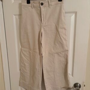 H&M Cream Wide Leg Jeans